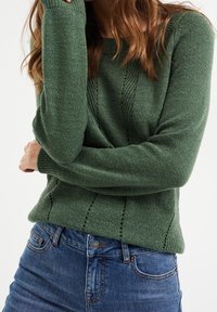 WE Fashion Stickad tröja - green