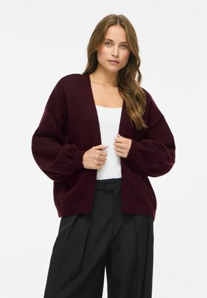 VILA, KNITTED CARDIGAN VIKAJLI OPEN - Жилетка - birch