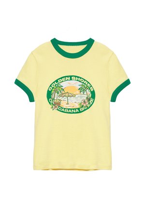 PULL&BEAR COPACABANA GRAPHIC - T-SHIRT - T-shirt con stampa - yellow
