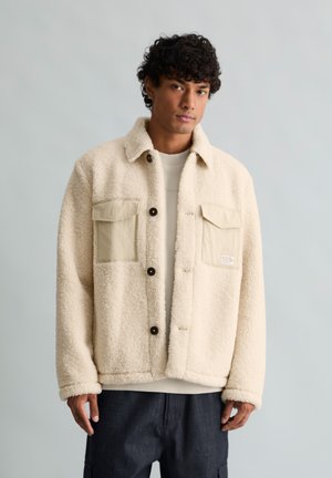 Marc O'Polo DENIM, WOVEN OUTDOOR JACKETS, TEDDY - Fleece jacket - dusty field