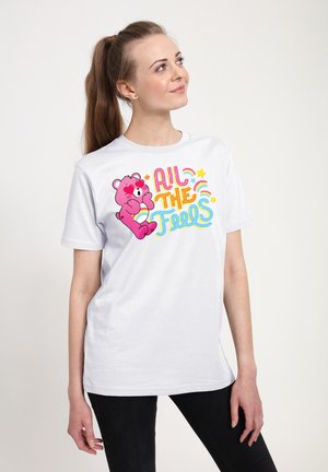 CARE BEARS UNLOCK THE MAGIC ALL THE FEELS - T-shirt med print - white