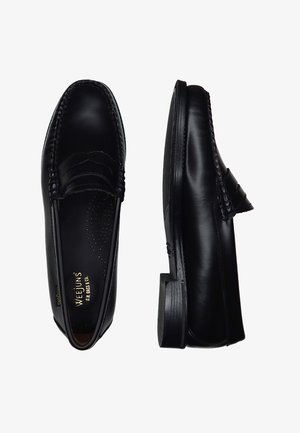 Instappers - black leather