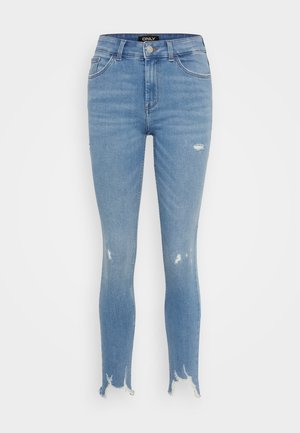 ONLY, ONLHUSH MID WAIST - Jeans Skinny - light blue denim