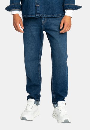 Gisada, GISADA REGULAR FIT DENIM JEANS WITH INSIDE BOTTOM LABEL - Jeans Straight Leg - blue