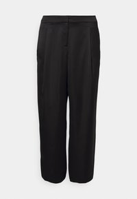 WIDE LEG PANTS - Broek - black
