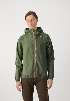 JACK STRETCH DOT UNISEX - Ūdensnecaurlaidīga jaka - green cypress