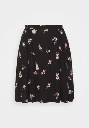 A-lijn rok - black/white/blue