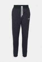 Under Armour ESSENTIAL SCRIPT PANT - Jogginghose - black/jet gray/white ...
