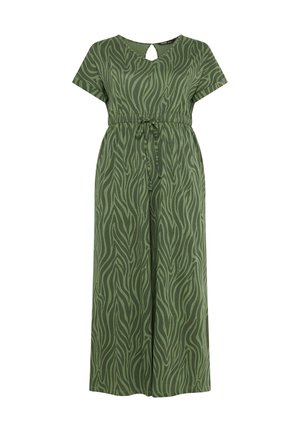 Yours Clothing, PLUS SIZE JUMPSUITS - Buksedragter - khaki