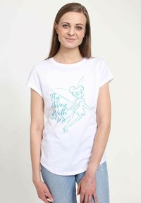 Disney PETER PAN FLY AWAY WITH ME - Triko s potiskem - white