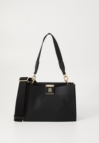 Tommy Hilfiger HER MED SATCHEL - Sac à main - black