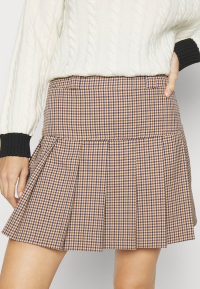 Claudie Pierlot SANDY CARREAUX - Faltenrock - multi-coloured/mehrfarbig - Zalando.ch