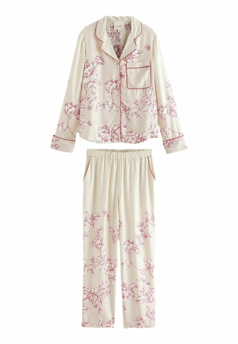 Laura Ashley BUTTON THROUGH SET REGULAR FIT - Nattplagg set - green pollington roses