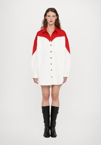Fiorucci HEART SHIRT DRESS - Abito a camicia - red/white