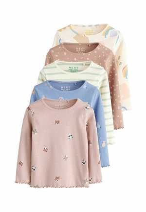 REGULAR FIT - 5 PACK  - Tops ar garām piedurknēm - navy ginger