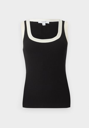 Topshop, SCOOP NECK - Top - black