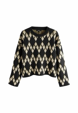 ARGYLE PATTERN  - Neule - black