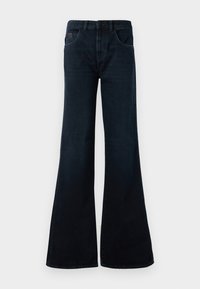 POCKETS PANT - Šiek tiek platėjantys apačioje džinsai - blue denim