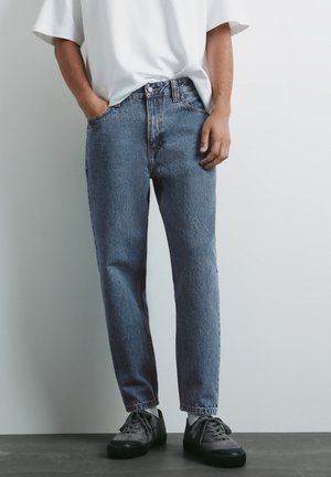 PULL&BEAR, STANDARD DENIM TROUSERS - DENIM TROUSERS - Jeans Tapered Fit - blue denim
