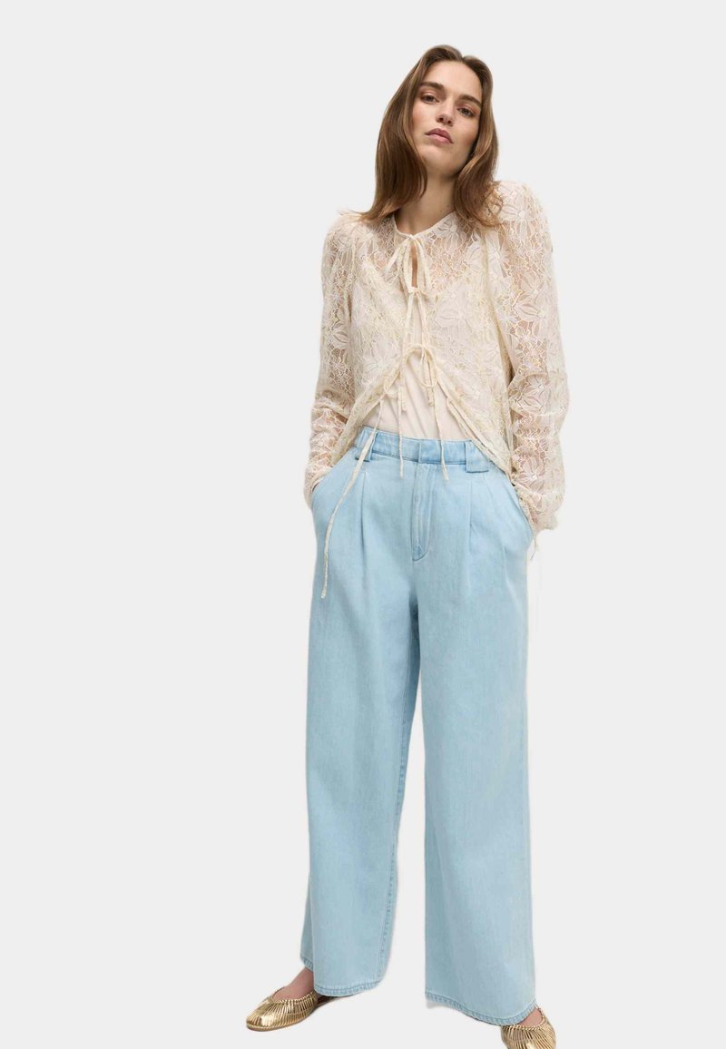 Marks & Spencer TAILORED WIDE LEG - Jeans relaxed fit - light indigo