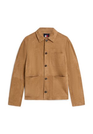 Tommy Hilfiger, SUEDE CHORE JACKET - Veste en cuir - brown