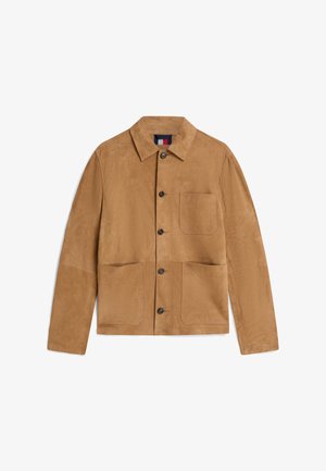 Tommy Hilfiger, SUEDE CHORE JACKET - Veste en cuir - brown