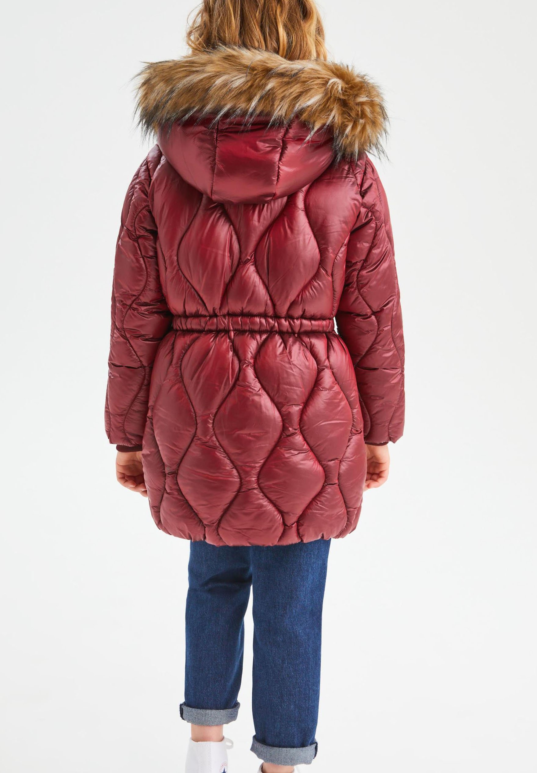 SHINE - Winter coat - berry - Zalando 