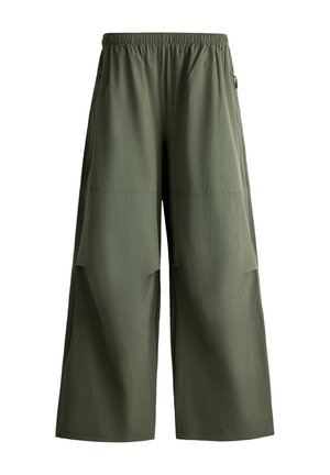 OYSHO, WIDE-LEG TREKKING TROUSERS - Pantalon classique - khaki