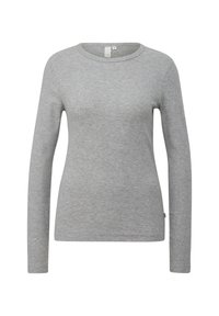MIT STRUKTUR - T-shirt à manches longues - grau meliert