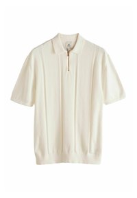 TEXTURED STRIPE - Bluză polo - white