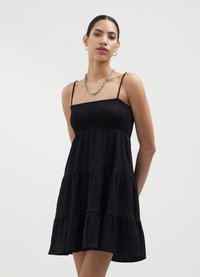 Calliope FASCIA PUNTO SMOCK  - Vestito casual - nero