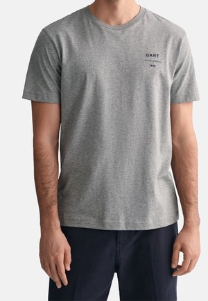 GANT, T-shirt basic - mottled grey