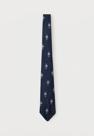 Polo Ralph Lauren VINTAGE-INSPIRED POLO BEAR SILK TIE - Kravata - navy multi