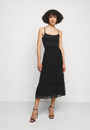THORA FLOUNCE SKIRT - Spódnica trapezowa - black