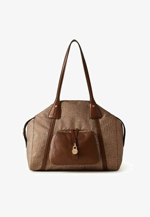 Borbonese, POCHE SHOPPING BAG MEDIUM - Borsa a mano - beige