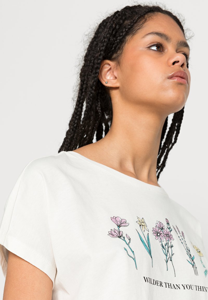 Damen T-Shirts | Even&Odd T-Shirt print white/weiß - IL56083 Damen T-Shirts | Even&Odd T-Shirt print white/weiß - IL56083