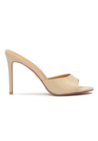 AUDE - Ciabattine con tacco - beige