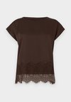VIELLETTE S S FULL - Bluse - coffee bean