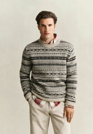 GANT, Pullover - light beige melange