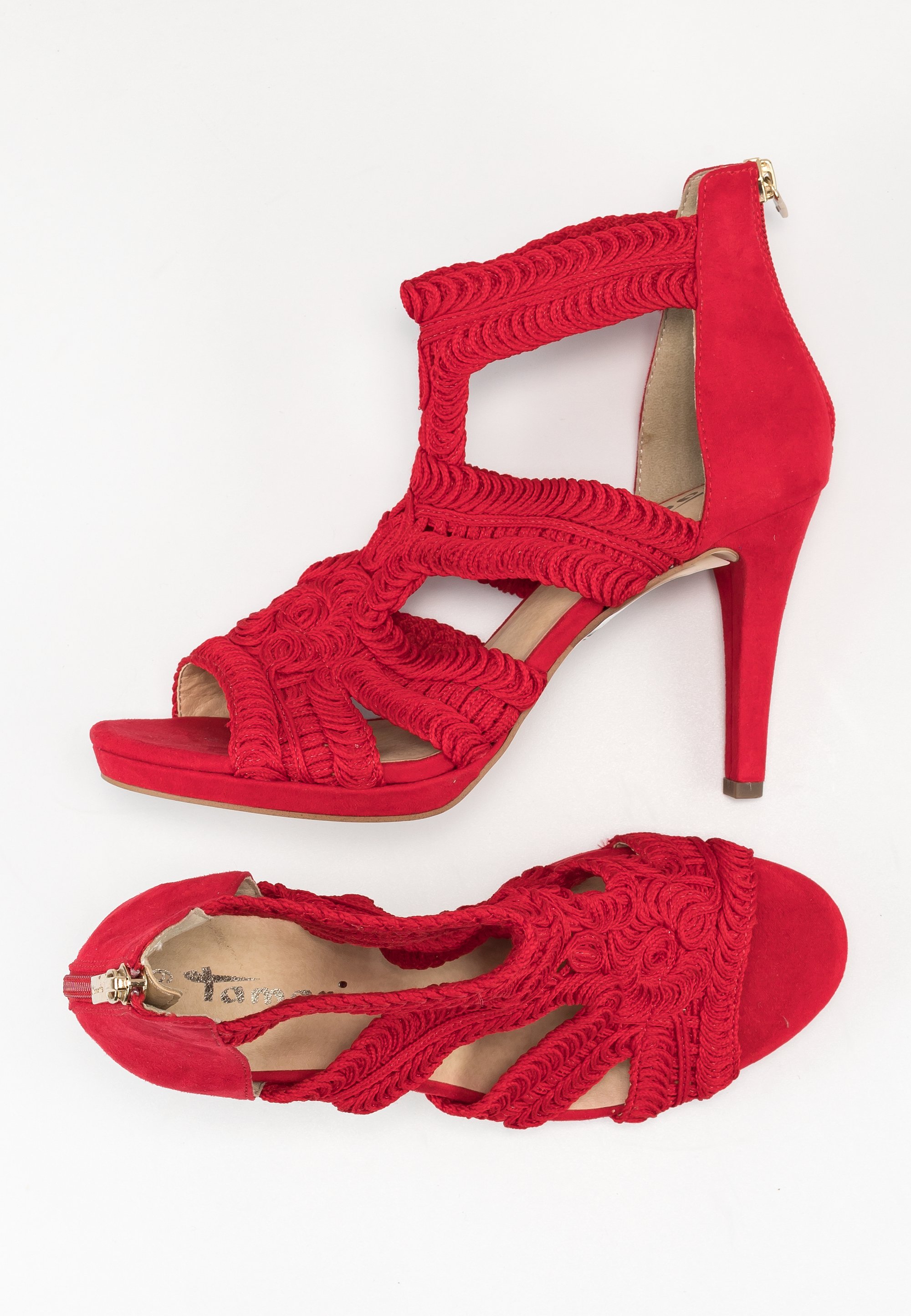 Tamaris Sandalen met hoge hak red/rood (Pre-owned)