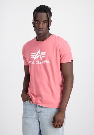 T-shirt con stampa - coral red