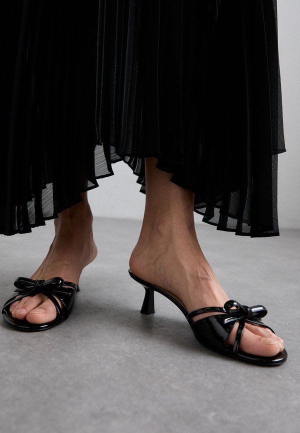 FELICITY BOW SLIDE - Heeled mules