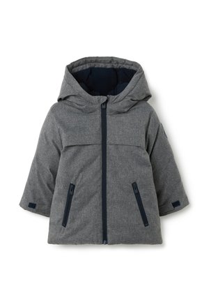 HOODED - Wintermantel - grey marl