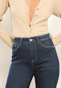 Lipsy HIGH WAIST - Tiesaus kirpimo džinsai - dark wash blue