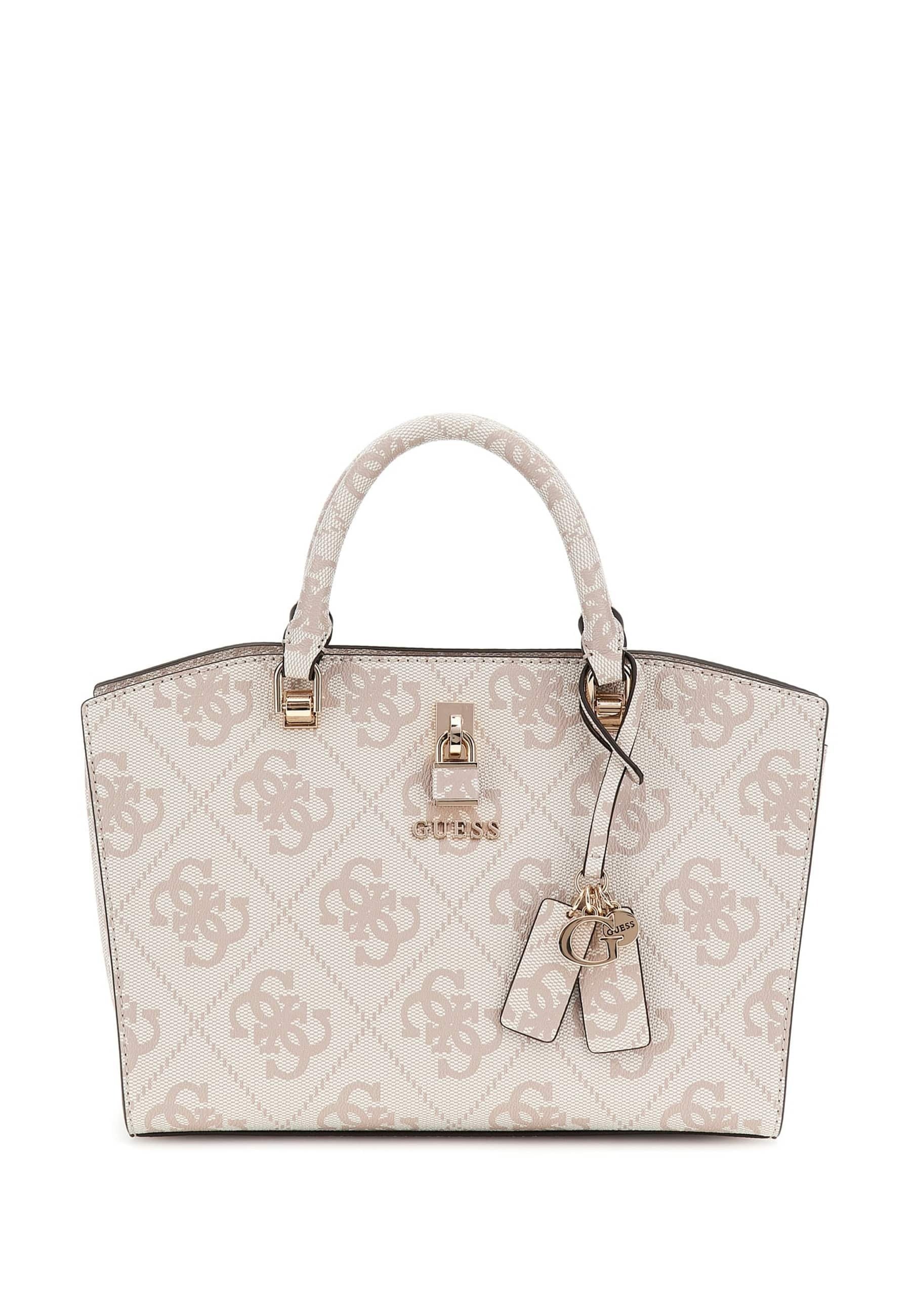 Sac à Main GUESS - Edition Limitée Tendance - Blanc Multi - Similicuir - Neuf Avec étiquettes