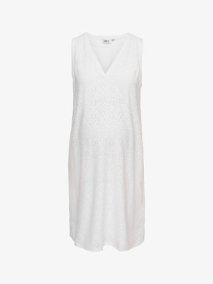 ONLY MATERNITY, KLEID OLMSMILLA KURZES KLEID - Vapaa-ajan mekko - cloud dancer