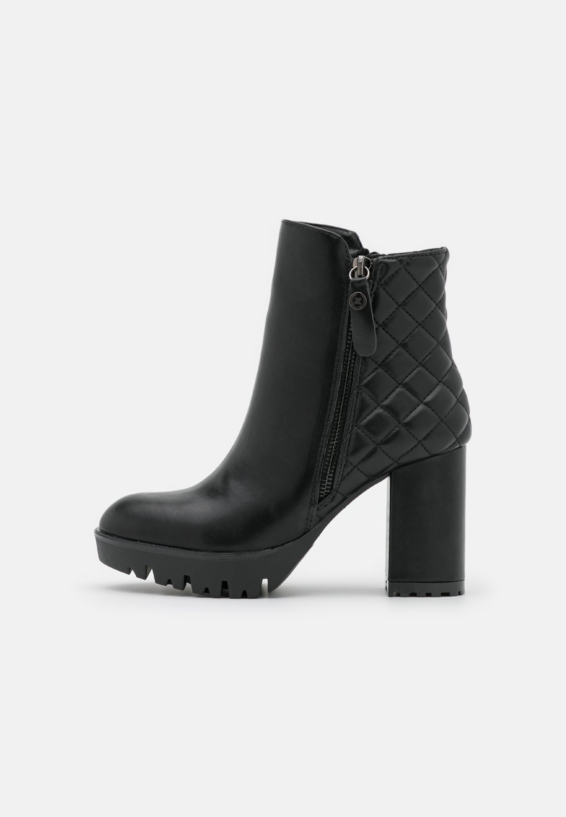 XTI Botines de tacón - black/negro - Zalando.es