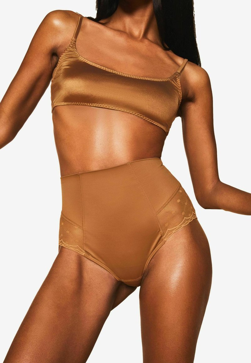 Lipsy SCULPT MEDIUM TUMMY CONTROL - Trumpikės - mocha brown