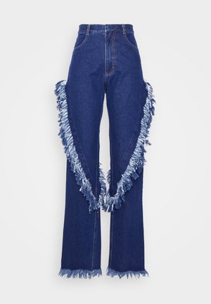 COWBOY PANTS - Straight leg jeans - vintage denim mixed colour