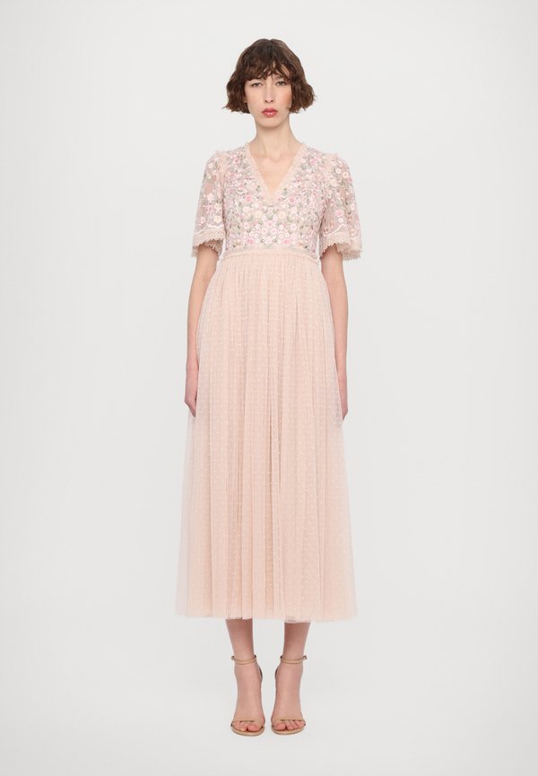 ROSIE BODICE SHORT SLEEVE V NECK GOWN - Occasion wear